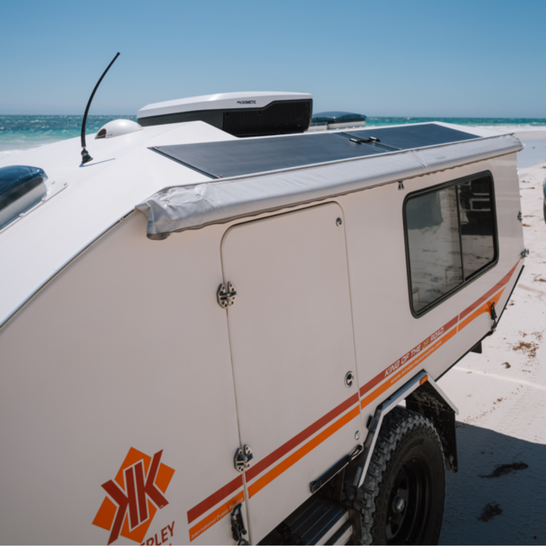 Semi-Flexible Solar Panel - Kimberley Kamper & Combi Camper (1000mm x 350mm) 55-Watt (Connections under panel)