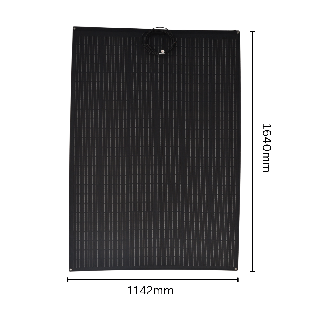 Semi-Flexible Solar Panel (1640mm x 1142mm) 360-Watt