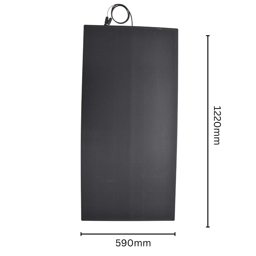 Semi-Flexible Solar Panel (590mm x 1220mm) 155-Watt