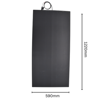 Semi-Flexible Solar Panel (590mm x 1220mm) 155-Watt