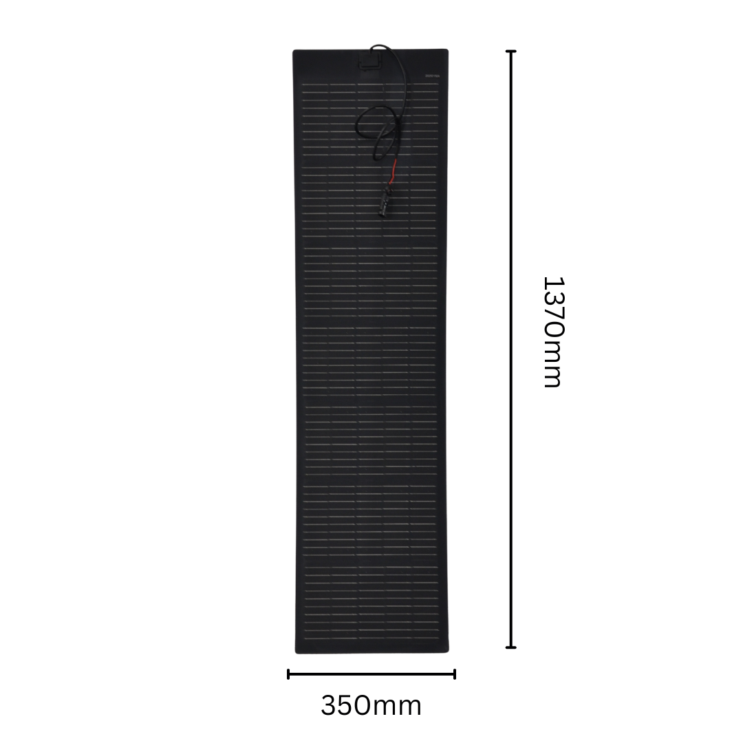 Semi-Flexible Solar Panel (1370mm x 350mm) 85-Watt