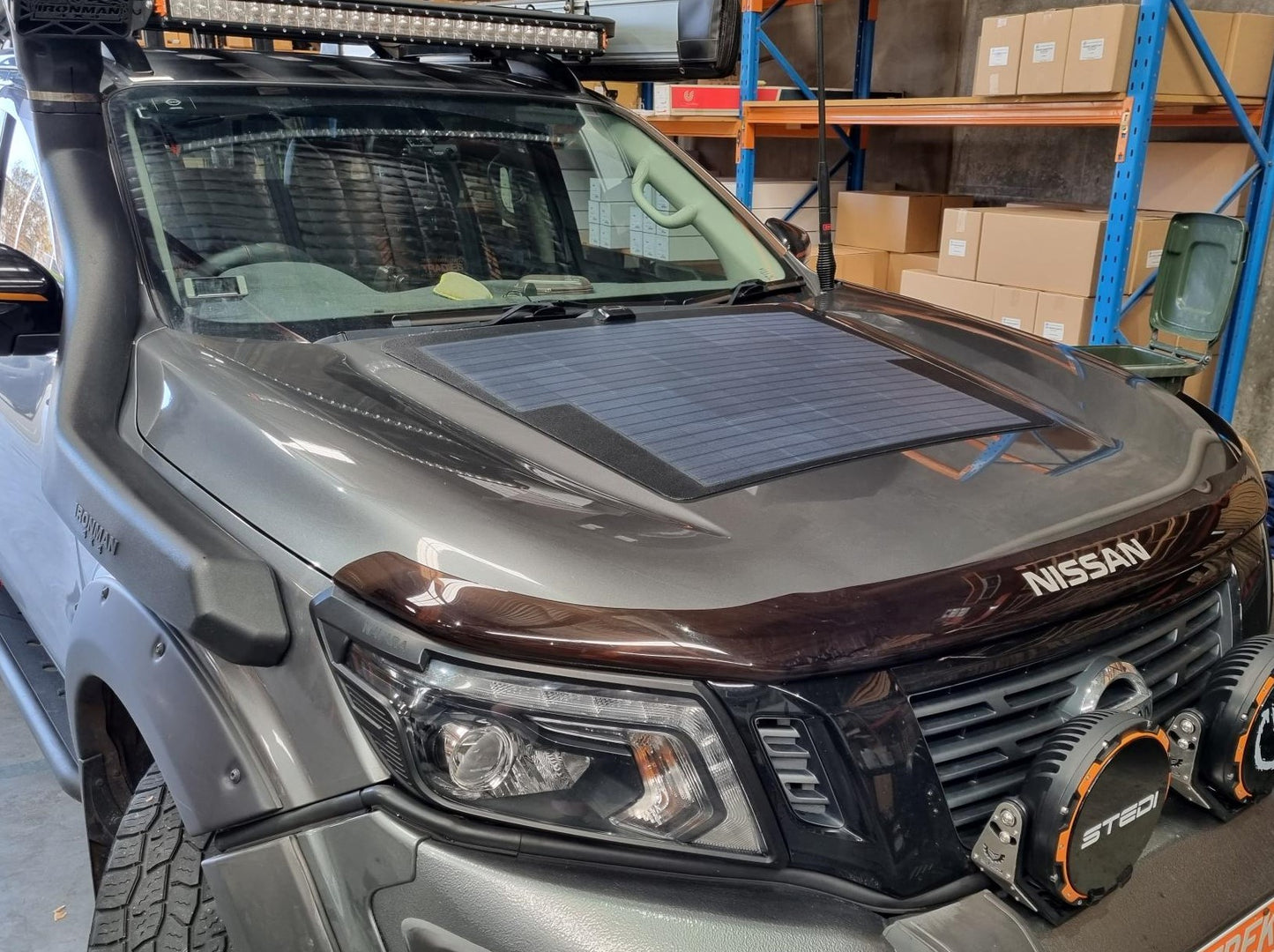 Bonnet Solar Panel - Nissan Navara D23 (2015-Current) 100-Watt