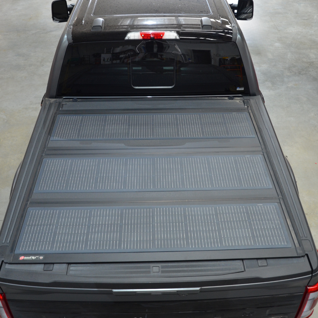 Semi-Flexible Solar Panel - Ford F-150 BAKFlip MX4 Hard Folding Tonneau Cover (350mm x 1500mm) 95-Watt