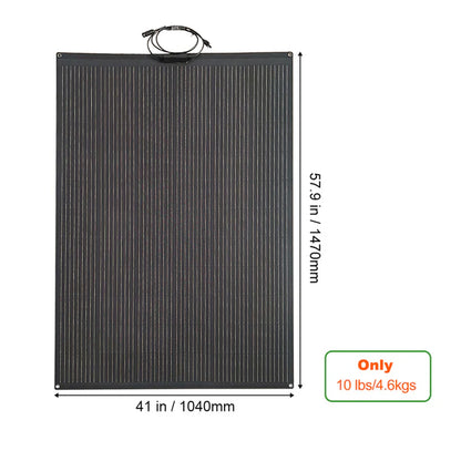 Semi-Flexible Solar Panel (1470mm x 1040mm) 300-Watt