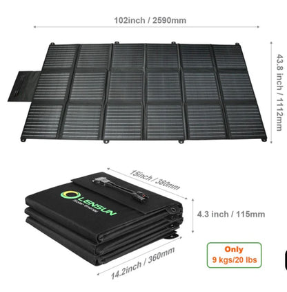 Foldable Solar Blanket (2590mm x 1112mm) 400-Watt