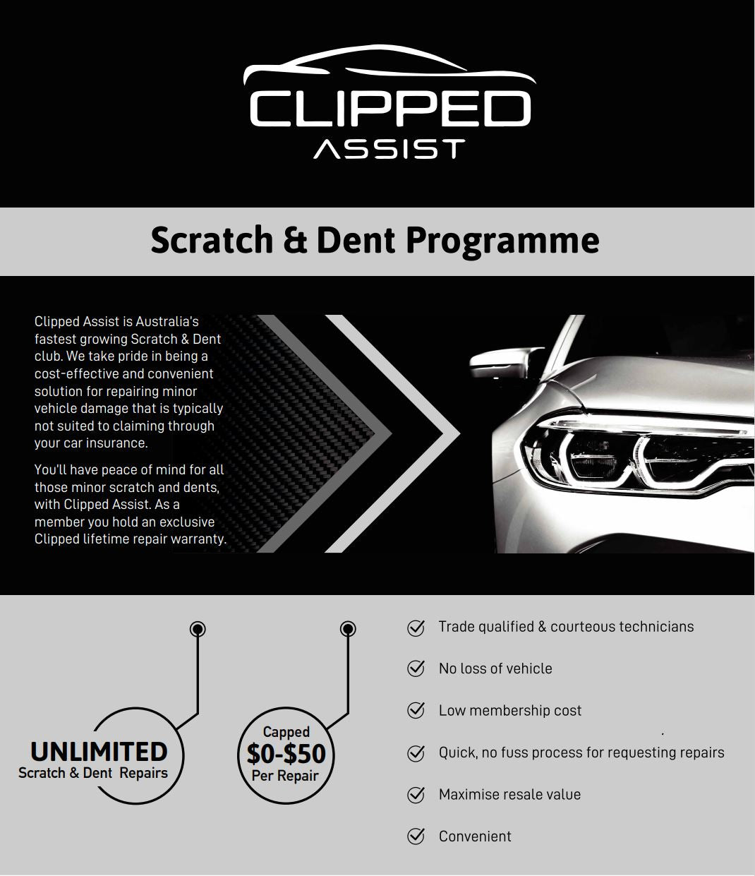 Clipped Assist - 5 Year Platinum Repair Membership