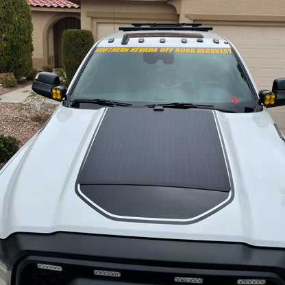 Bonnet Solar Panel - Dodge RAM 2500HD 3500HD (2019-Current) 100-Watt