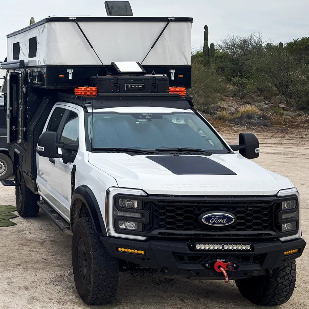 Bonnet Solar Panel - Ford Super Duty 5th Gen (2023-present) F250 98-Watt
