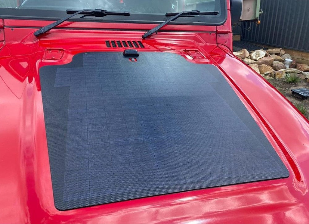 Bonnet Solar Panel - Jeep Wrangler TJ/LJ (2003-2006) 82-Watt