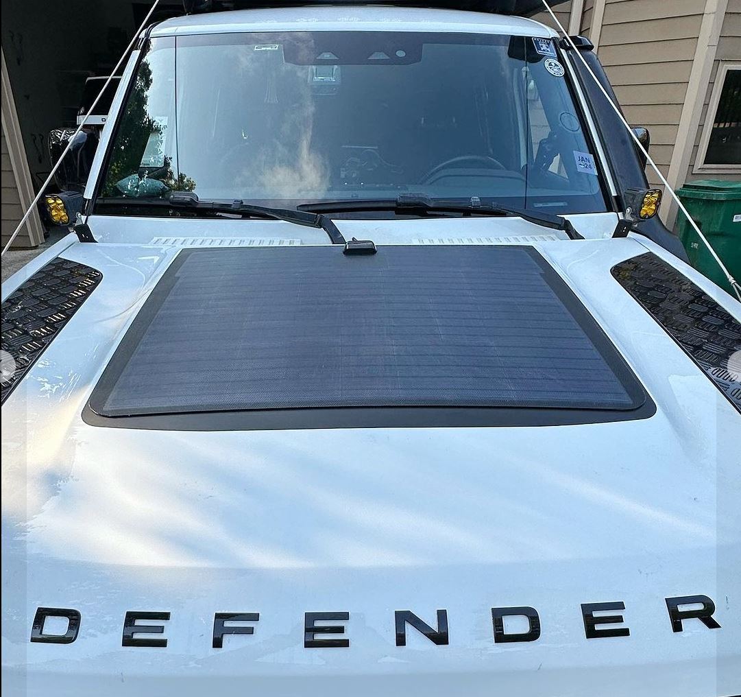 Bonnet Solar panel - Land Rover Defender (2020-Current) 90-Watt
