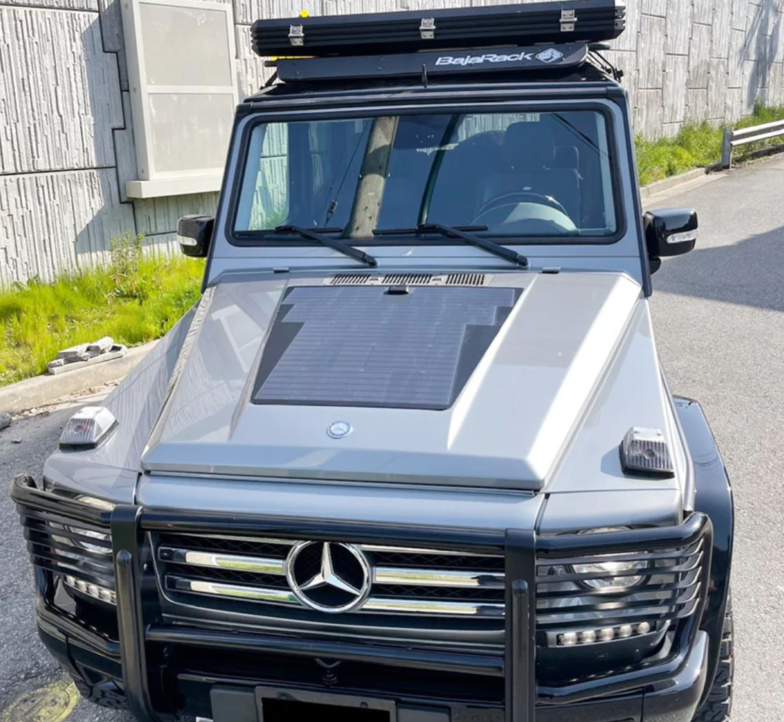 Bonnet Solar Panel - Mercedes G-Wagen W463-W460 - 85-Watt