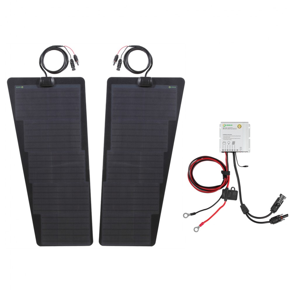 Bonnet Solar Panel - Chevy Silverado 1500 & 2500 (2014-2015) 110-Watts (2 x 55-Watts)