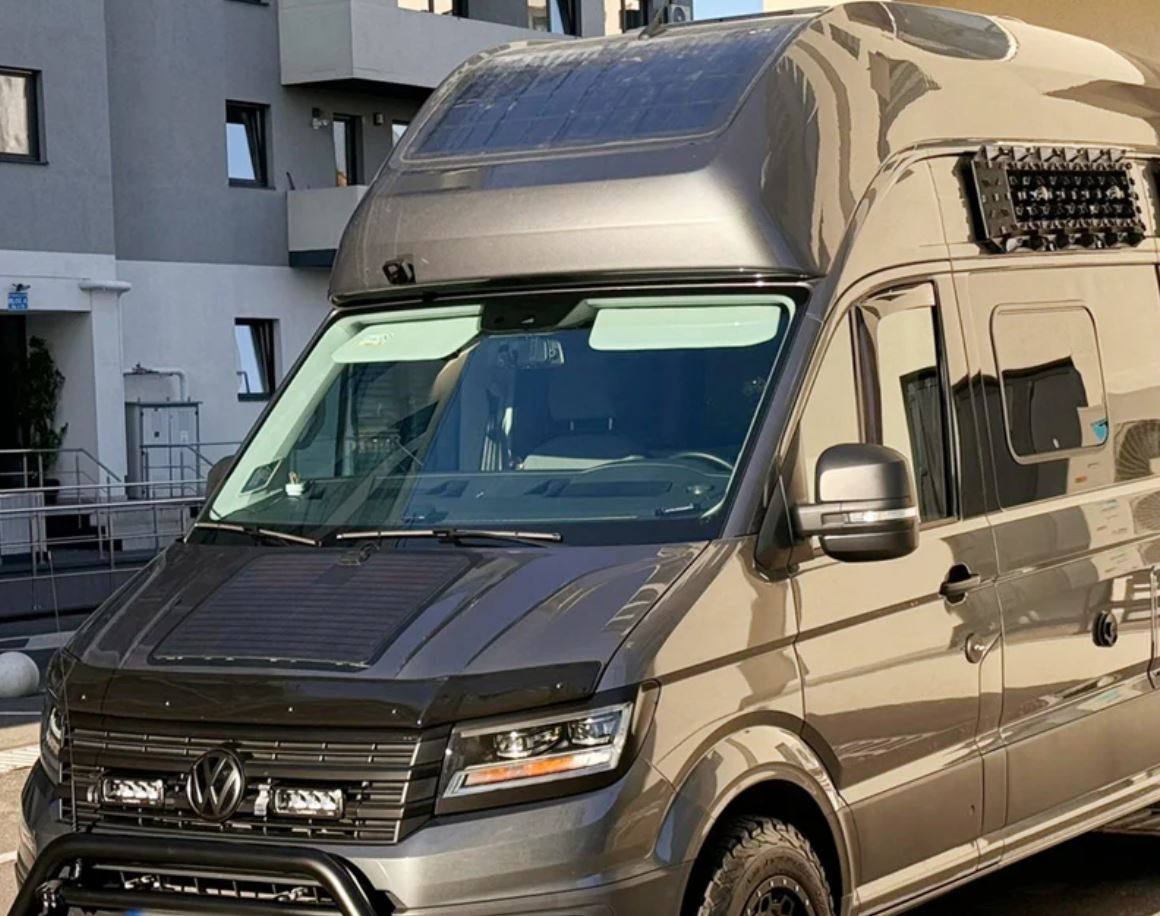 Bonnet Solar Panel - Volkswagen Crafter (2017-Current) 60-Watt