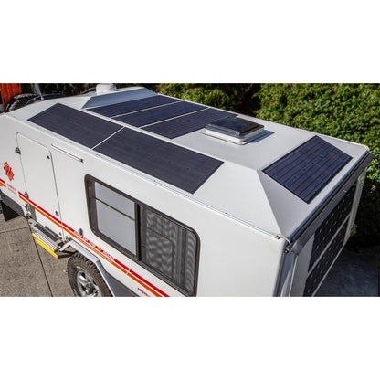 Semi-Flexible Solar Panel - Kimberley Kamper & Combi Camper (1000mm x 350mm) 55-Watt (Connections under panel)