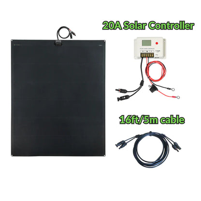 Semi-Flexible Solar Panel (965mm x 1190mm) 240-Watt