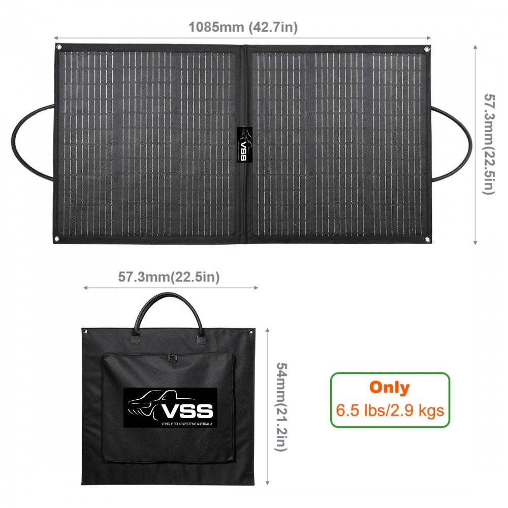 Foldable Solar Panel (1080mm x 580mm) 110-Watt
